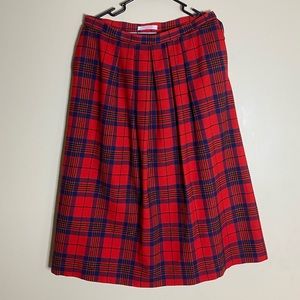 Authentic Red Leslie Tartan Pendleton skirt